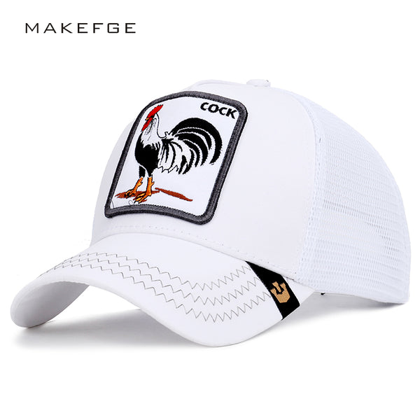 Exquisite animal cartoon rabbit embroidery baseball net cap