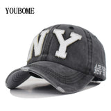 YOUBOME New Washed Cotton Baseball Cap
