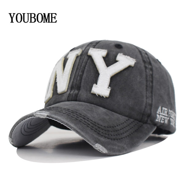 YOUBOME New Washed Cotton Baseball Cap