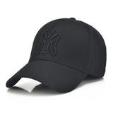 Casual Letter M Black Solid Baseball Caps Men Women