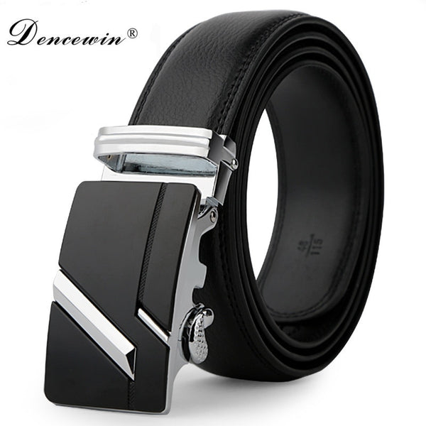 leather strap male automatic buckle belts