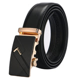leather strap male automatic buckle belts