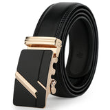 leather strap male automatic buckle belts