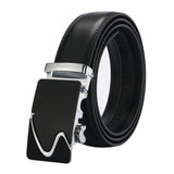 leather strap male automatic buckle belts