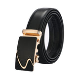 leather strap male automatic buckle belts