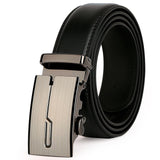 leather strap male automatic buckle belts
