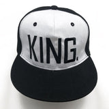 1PC KING QUEEN Embroidered Snapback Caps