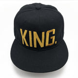 1PC KING QUEEN Embroidered Snapback Caps