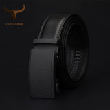 COWATHER Automatic Ratchet Buckle with Cow Genuine Leather Belts
