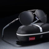 BARCUR Men Sunglasses Brand Original Polarized Driver glasses Polaroid Sun glasses Male Pilot Eyewear